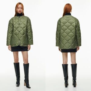 Aritzia Babaton Evergreen quilted jacket